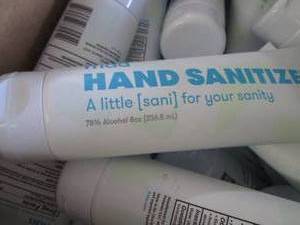lot 147 image: Box of 8 oz Frida Hand Sanitizers...