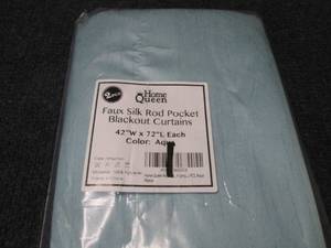 lot 164 image: 42x72 inch Silk Blackout Panel...