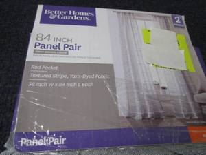 lot 170 image: 2 sets-38 x 84 inch Curtain Panel P...