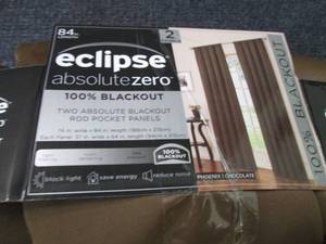 lot 200 image: Eclipse 37x84 inch Blackout Panel P...