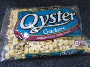 lot 204 image: Case of 12- 9 oz Bags Oyster Cracke...