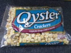 lot 206 image: Case of 12- 9 oz Bags Oyster Cracke...