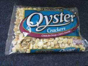 lot 207 image: Case of 12- 9 oz Bags Oyster Cracke...