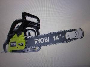 lot 233 image: Ryobi 14 in. 37cc 2-Cycle Gas Chain...