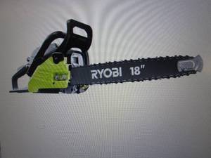 lot 234 image: Ryobi 18 in. 38cc 2-Cycle Gas Chain...