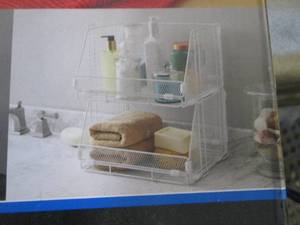 lot 254 image: Mainstays 2pk Stackable Bins...