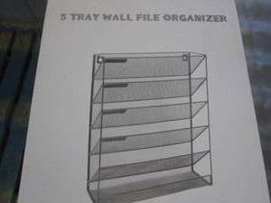 lot 258 image: 2 - 5 Tray Wall Organizers...