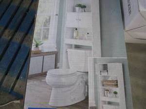 lot 259 image: Mainstays White Bathroom Space Save...