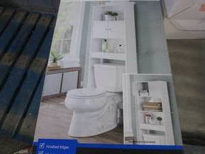 lot 260 image: Mainstays White Bathroom Space Save...