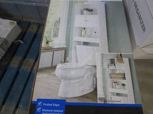 lot 261 image: Mainstays White Bathroom Space Save...