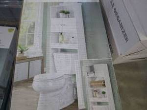 lot 262 image: Mainstays White Bathroom Space Save...
