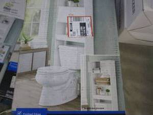 lot 263 image: Mainstays White Bathroom Space Save...