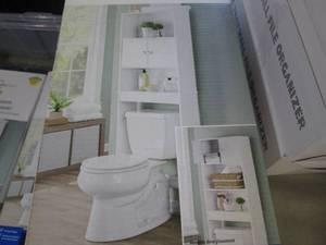 lot 264 image: Mainstays White Bathroom Space Save...