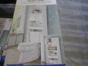 lot 265 image: Mainstays White Bathroom Space Save...