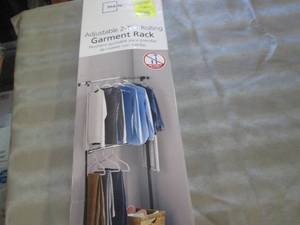 lot 277 image: Mainstays Adjustable 2 Tier Garment...
