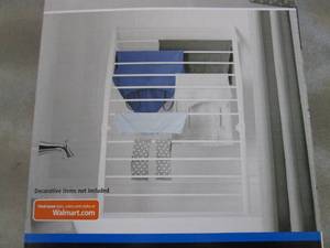 lot 285 image: Mainstays Drying Rack open box...