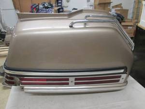 lot 3 image: right rear cargo hard saddle bag fo...