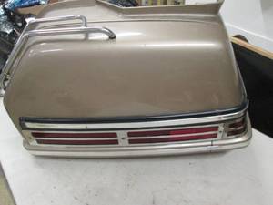lot 4 image: left rear cargo hard saddle bag for...