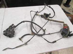 lot 10 image: front break calipers resivor and li...