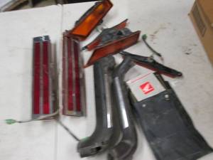lot 25 image: lights handle bar covers original g...