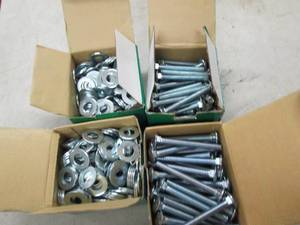 lot 51 image: 2 boxes of carriage bolts and 2 box...