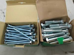 lot 53 image: 1 box of hex cap screws grade 5 and...