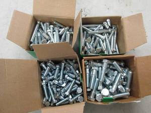 lot 55 image: 4 boxes of hex cap screws grade 5 ...