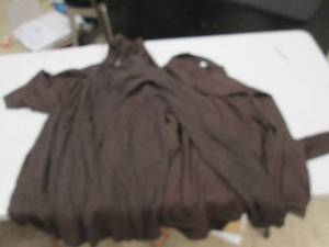 lot 98 image: 5 mens brown xl long sleeve shirts ...