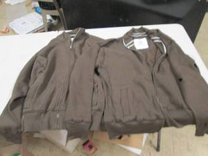 lot 99 image: 2 large mens zip up sweat shirts J ...