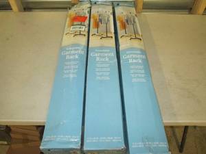lot 127 image: 3 whitmore garment racks ...