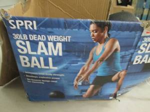 lot 134 image: 30lb dead weight slam ball ...