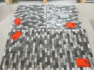 lot 137 image: 4 stealth mosaic tiles 11.9x11.9 x ...
