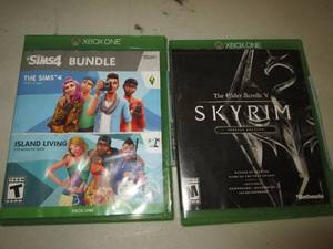 lot 206 image: 2 xbox one games sims4 and skyrim t...