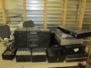 lot 239 image: lot of electronics , recievers, rai...