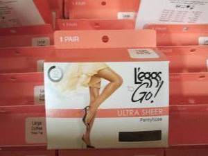 lot 250 image: leggs to go ultra sheer panty hose ...