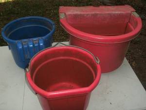 lot 13 image: DuraMate automatic waterer, pails...