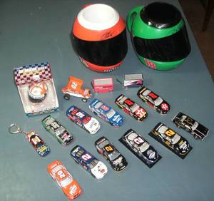 lot 76 image: Mugs, ornament, 12 various NASCAR d...