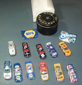 lot 77 image: NASCAR - 11 various drivers, 2 hood...