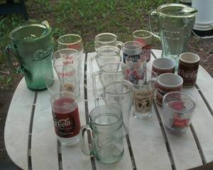 lot 99 image: Coca Cola glasses & pitchers - Note...