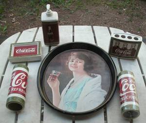 lot 104 image: Coca Cola bathroom set, wall paper ...