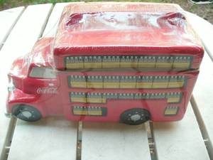 lot 110 image: Coca Cola truck cookie jar - sealed...