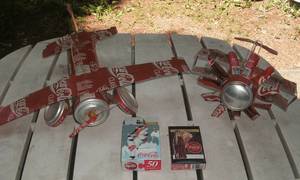 lot 122 image: Coca Cola airplanes, playing cards,...