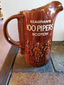Seagrams 100 Pipes Scotch Whiskey Pitcher