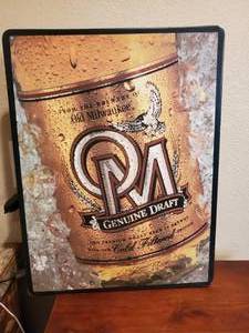 Old Milwaukee Lighted Beer sign