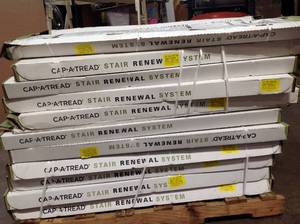 mix lot of assorted Cap A tread Thick Laminate to Cover Stairs 1 in. Thick various models see all pictures