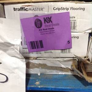 Pallet of 9 boxes Traffic Master  Teak 6 in. W x 36 in. L Luxury Vinyl Plank Flooring (24 sq. ft.  case) see pictures
