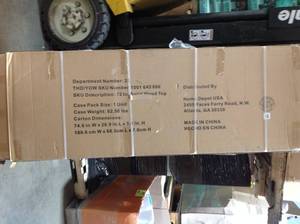 Husky 72 in. Solid Wood Top for Ready-to-Assemble 6 ft. Adjustable Height Workbench in good condition see all pictures