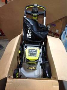 Ryobi 40V HP Brushless 21 in. Cordless Battery Walk Behind Dual-Blade Self-Propelled Mower with Battery & Charger