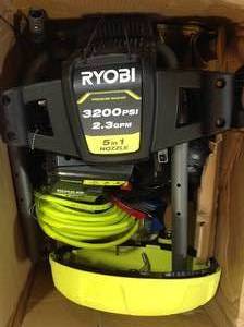 Ryobi 3,200 PSI 2.3 GPM Cold Water 196 cc Kohler Gas Pressure Washer and 15 in. Surface Cleaner customer return see all pictures
