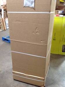 Hampton Bay White Tall Pantry Cabinet 24 X (has damage) see all pictures